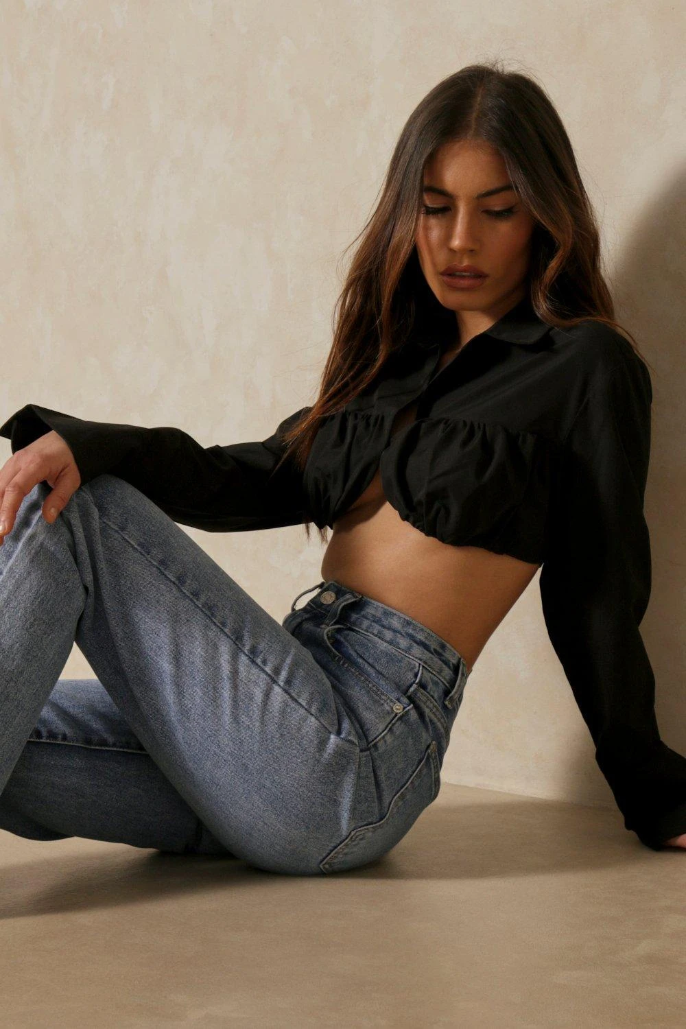 Discodaydream Ruched Bust Cropped Shirt 4 Discodaydream Ruched Bust Cropped Shirt - Image 4