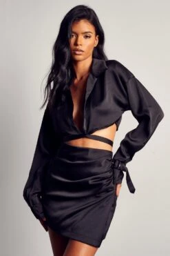 Embossed Satin Shirt