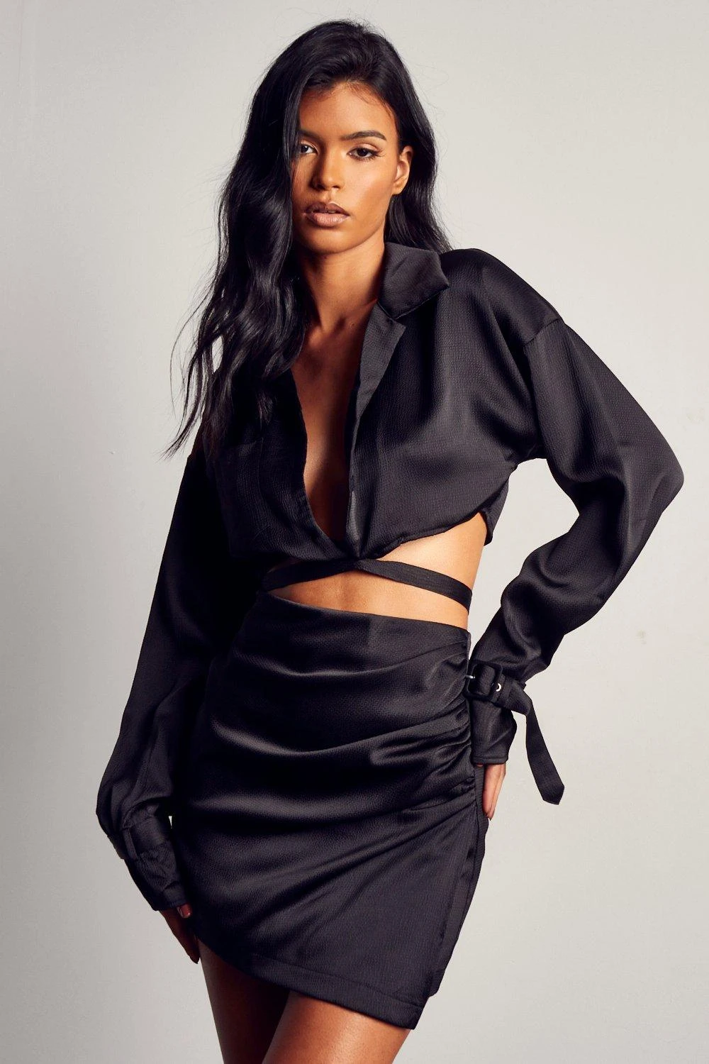 Embossed Satin Shirt 1 Embossed Satin Shirt