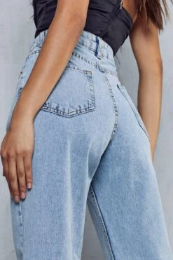 Feather Trim Straight Leg Jean -Cheap Dress Store black feather trim straight leg jean 4