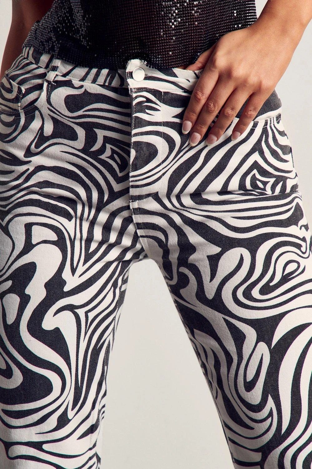 Marble Print Jeans 2 Marble Print Jeans - Image 2