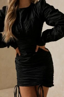 Missé Ruched Cup Detail Mini Dress -Cheap Dress Store black missC3A9 ruched cup detail mini dress 4
