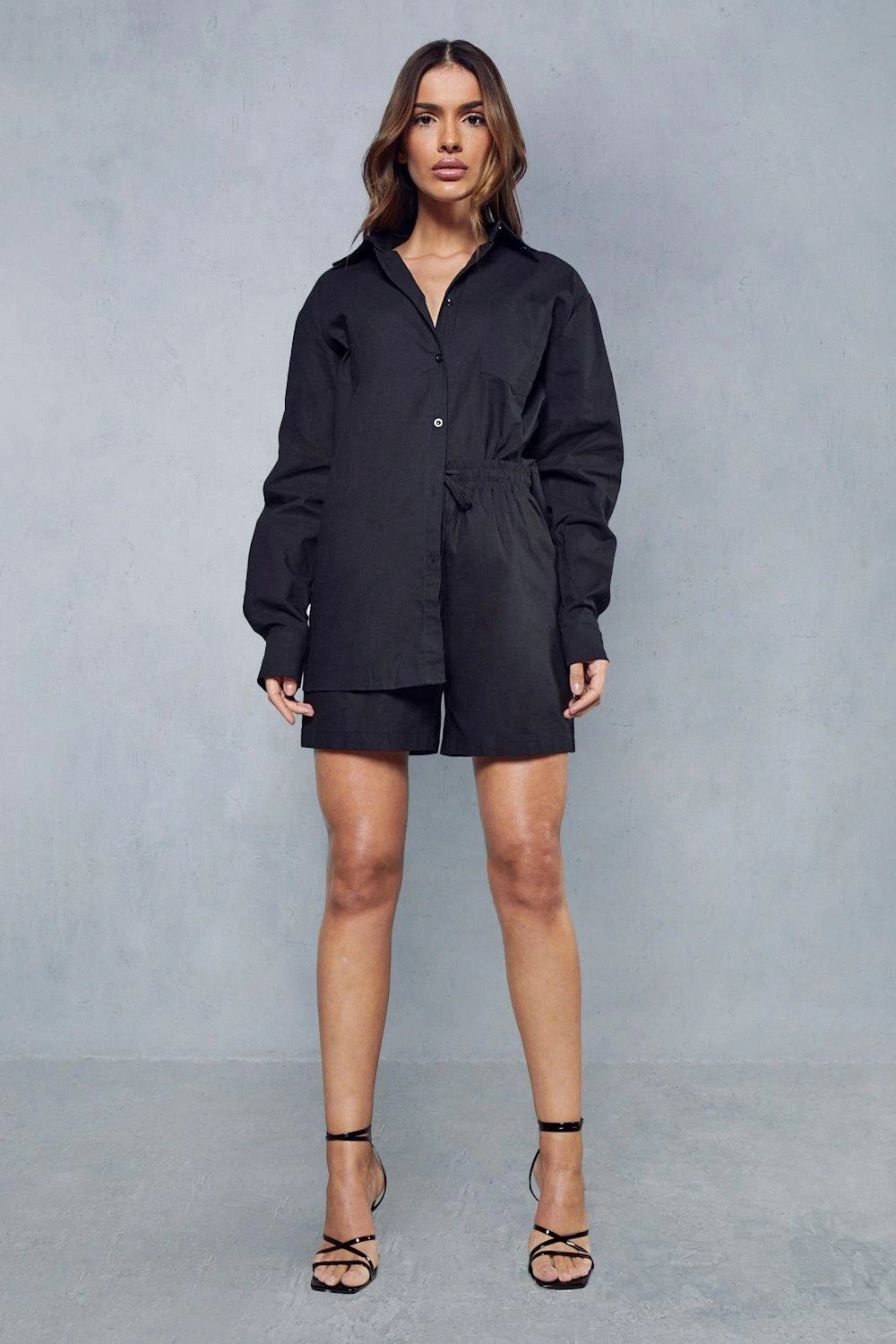 Oversized Linen Look Shirt 4 Oversized Linen Look Shirt - Image 4