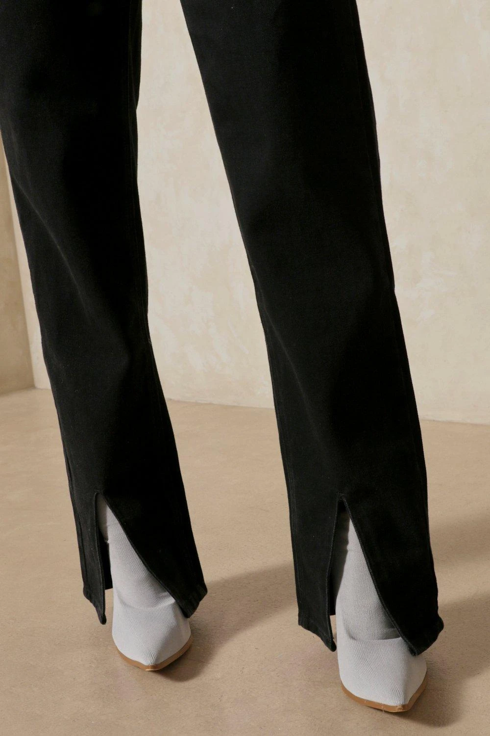 Split Front Straight Leg Jeans 5 Split Front Straight Leg Jeans - Image 5