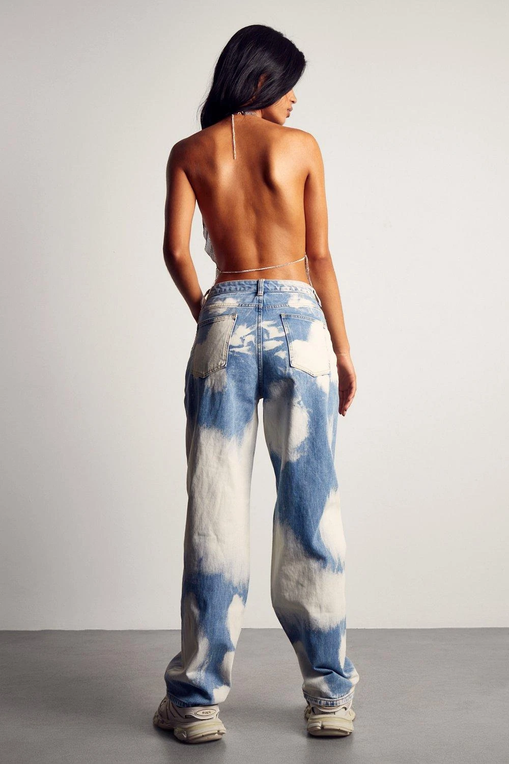 Cloud Wash Oversized Baggy Jeans 3 Cloud Wash Oversized Baggy Jeans - Image 3