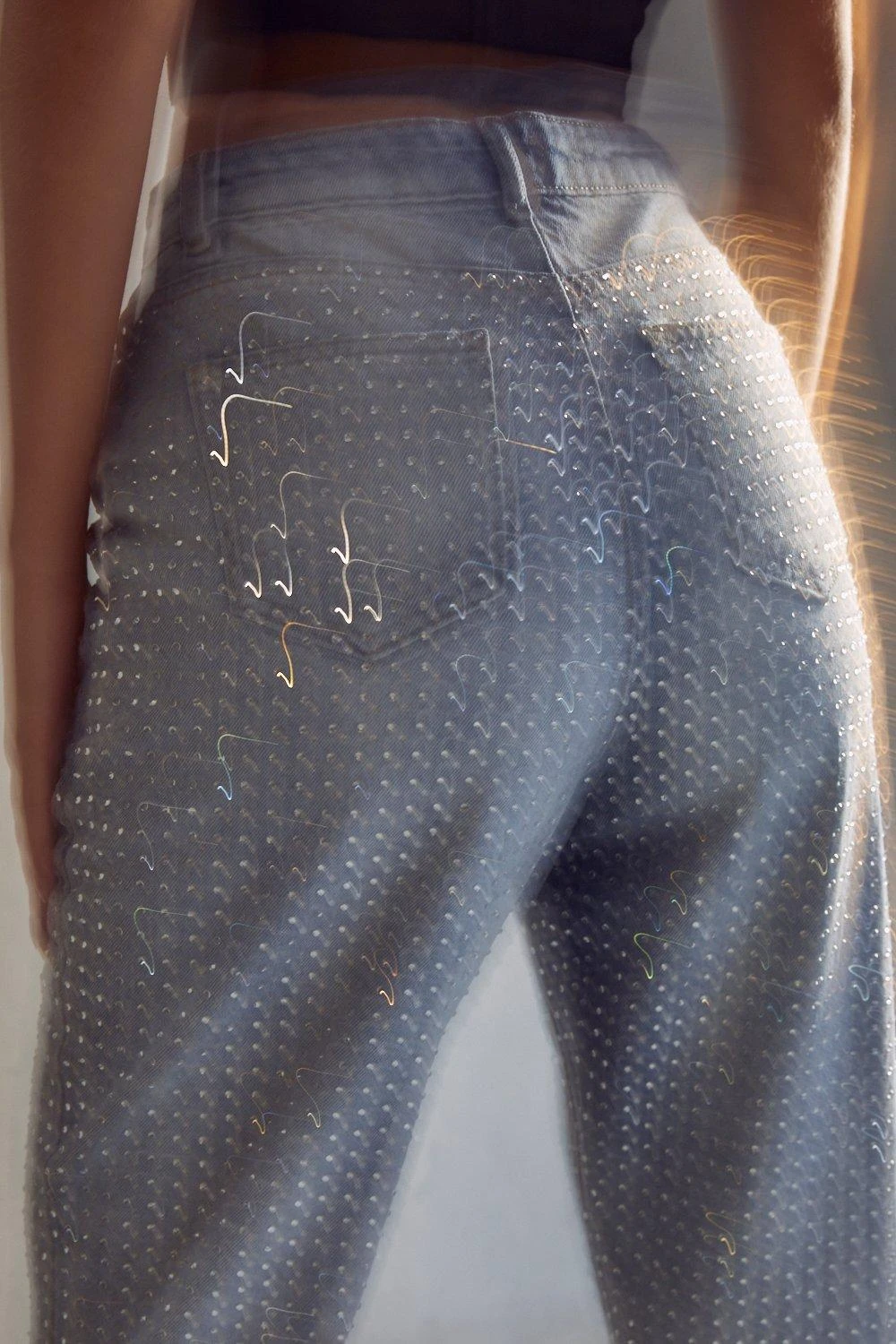 Diamante Straight Leg Jean 2 Diamante Straight Leg Jean - Image 2