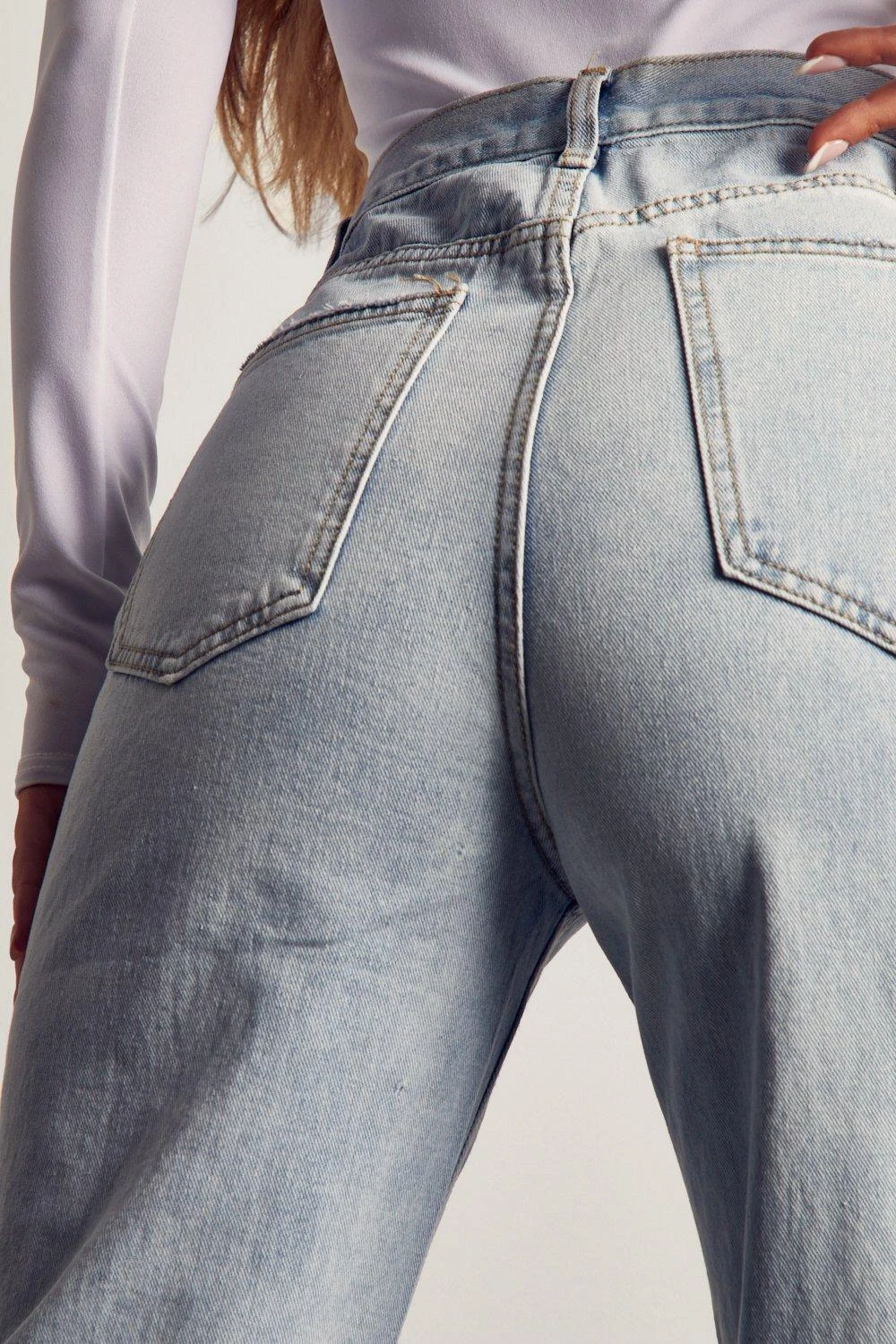 Miss Joslin Wide Leg Distressed Jean 2 Miss Joslin Wide Leg Distressed Jean - Image 2