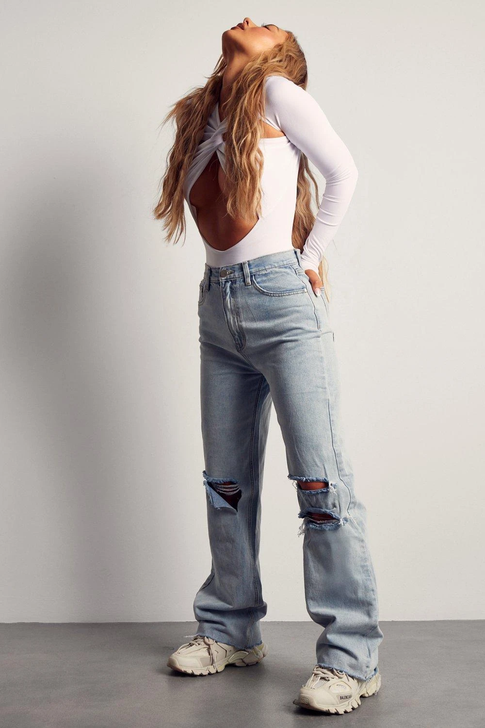 Miss Joslin Wide Leg Distressed Jean 4 Miss Joslin Wide Leg Distressed Jean - Image 4