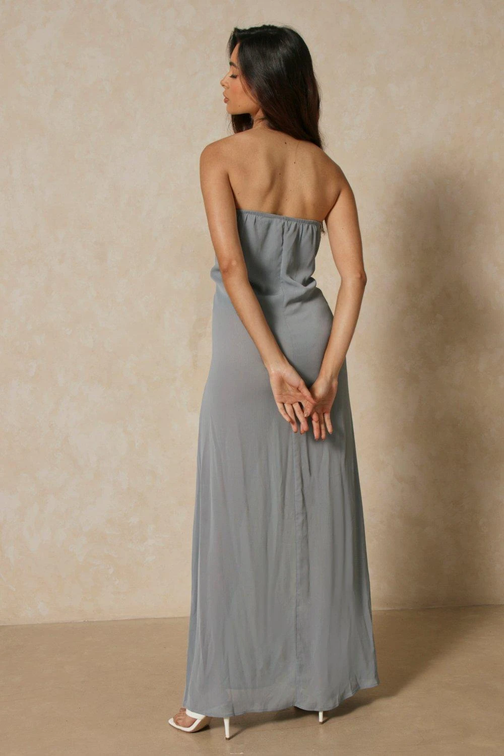 Sheer Bandeau Maxi Dress 3 Sheer Bandeau Maxi Dress - Image 3