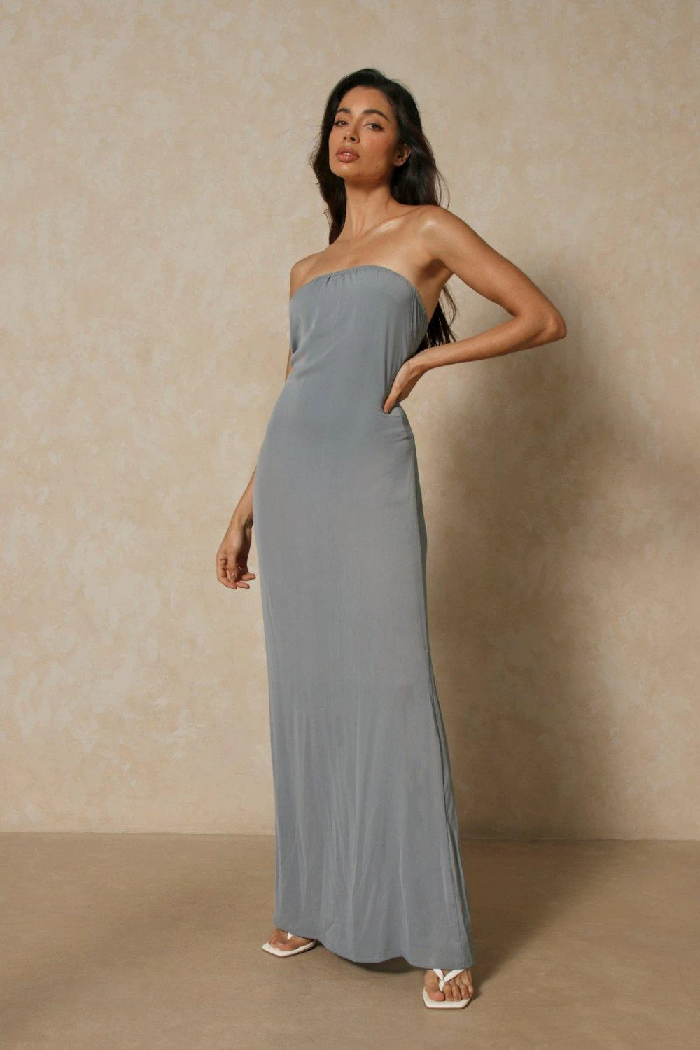 Sheer Bandeau Maxi Dress 5 Sheer Bandeau Maxi Dress - Image 5