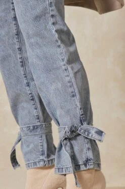 Tie Details High Waisted Jean 10 Tie Details High Waisted Jean -Cheap Dress Store blue tie details high waisted jean 4