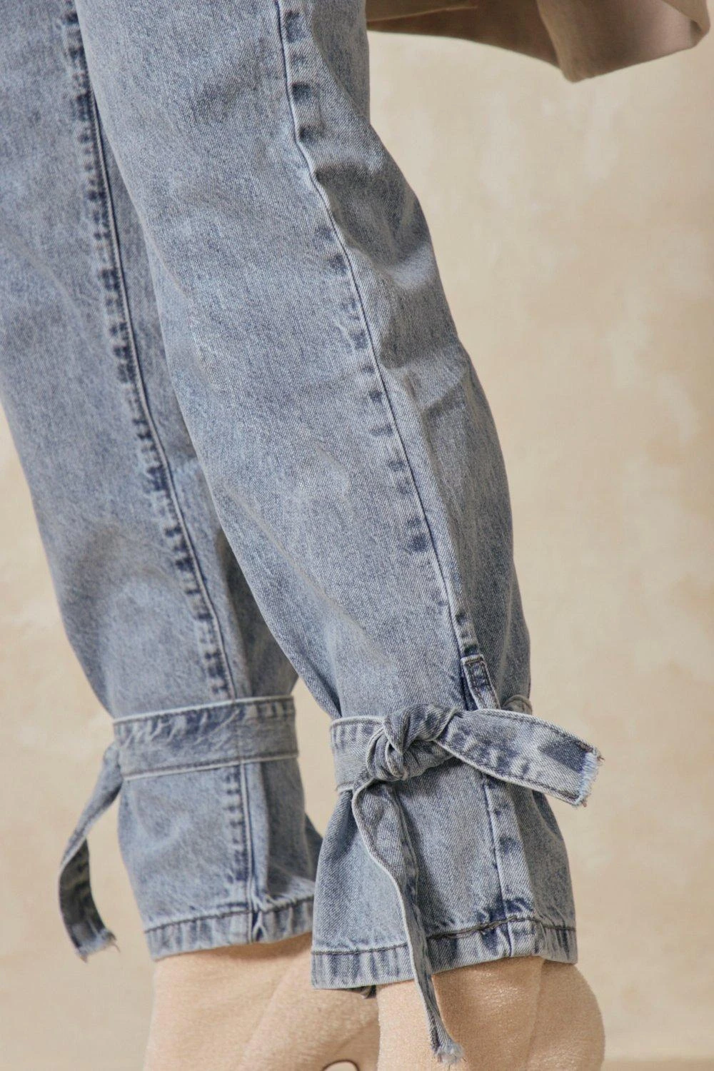 Tie Details High Waisted Jean 5 Tie Details High Waisted Jean - Image 5