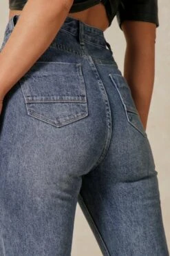 Turn Up Hem Skinny Jean -Cheap Dress Store blue turn up hem skinny jean 4