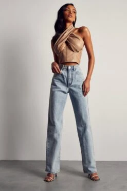 Leather Look Cross Over Corset Top 9 Leather Look Cross Over Corset Top -Cheap Dress Store cream leather look cross over corset top 3