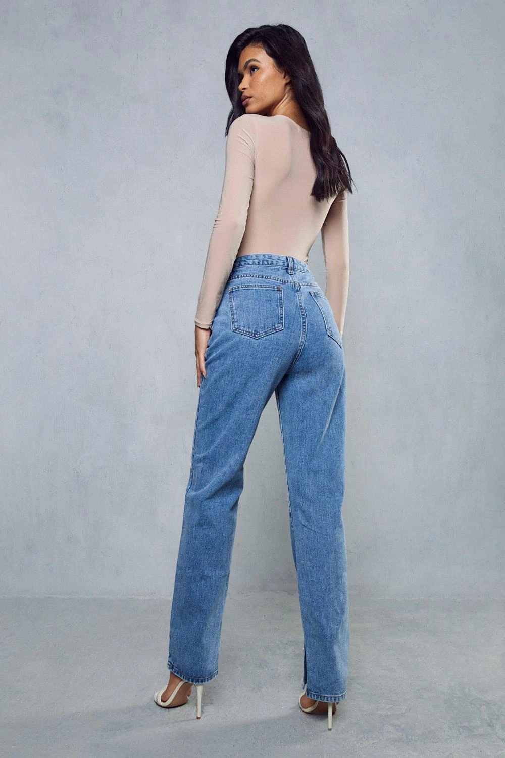 V Shape Waist Straight Leg Jean 3 V Shape Waist Straight Leg Jean - Image 3