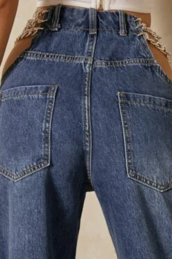 Jean With Cut Out Chain Detail 10 Jean With Cut Out Chain Detail -Cheap Dress Store denim jean with cut out chain detail 4