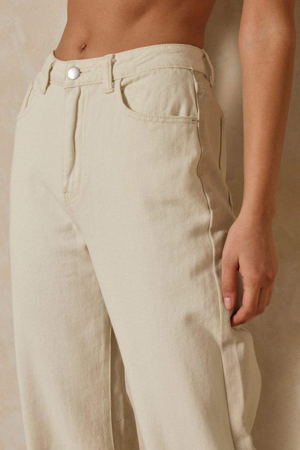 Two Tone Straight Leg Jean 2 Two Tone Straight Leg Jean - Image 2