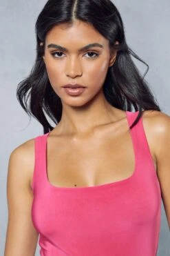 Double Layer Square Neck Bodycon Mini Dress 7 Double Layer Square Neck Bodycon Mini Dress -Cheap Dress Store fushia double layer square neck bodycon mini dress 2