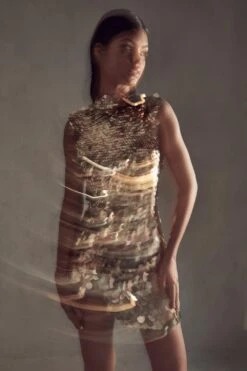 Premium Sequin Embellished Backless Mini Dress 9 Premium Sequin Embellished Backless Mini Dress -Cheap Dress Store gold premium sequin embellished backless mini dress 2