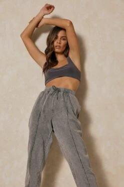 Double Layered Underboob Crop Top 9 Double Layered Underboob Crop Top -Cheap Dress Store grey double layered underboob crop top 3