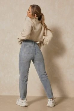 Cargo Pocket Detail Baggy Jeans 7 Cargo Pocket Detail Baggy Jeans -Cheap Dress Store light blue cargo pocket detail baggy jeans 2