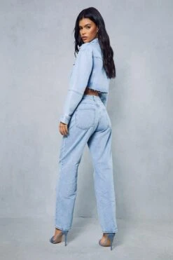 Pleat Front Straight Leg Jean 9 Pleat Front Straight Leg Jean -Cheap Dress Store light blue pleat front straight leg jean 2