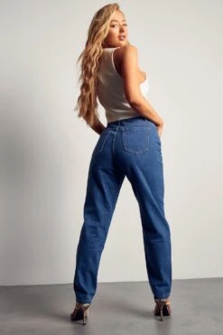 Double Waist Band Jean 7 Double Waist Band Jean -Cheap Dress Store mid blue double waist band jean 2