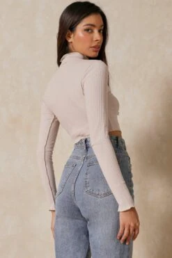 Raw Hem Seam Detail Top 8 Raw Hem Seam Detail Top -Cheap Dress Store oatmeal raw hem seam detail top 2