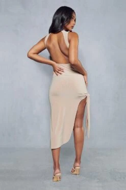 Double Layer Slinky Backless Cut Out Midi Dress 7 Double Layer Slinky Backless Cut Out Midi Dress -Cheap Dress Store stone double layer slinky backless cut out midi dress 2