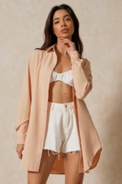 Oversized Pocket Detail Shirt