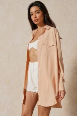 Oversized Pocket Detail Shirt 10 Oversized Pocket Detail Shirt -Cheap Dress Store stone oversized pocket detail shirt 4