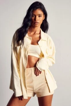 Towelling Oversized Shirt