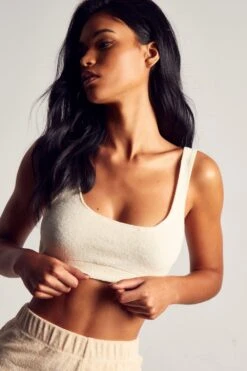 Towelling Scoop Neck Crop Top 10 Towelling Scoop Neck Crop Top -Cheap Dress Store stone towelling scoop neck crop top 4