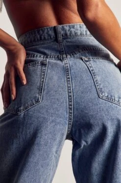 Miss Joslin Side Split Raw Hem Jean -Cheap Dress Store vintage wash miss joslin side split raw hem jean 4