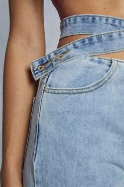 Wrap Detail Waistband Straight Leg Jean 11 Wrap Detail Waistband Straight Leg Jean -Cheap Dress Store vintage wash wrap detail waistband straight leg jean 5